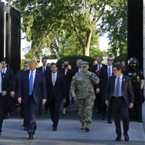 Mark Milley with Trump